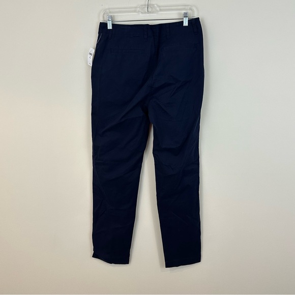 Gap Downtown Khaki Pants in Navy Straight Leg Fit Size 10 Tall Women's NWT - Picture 2 of 6